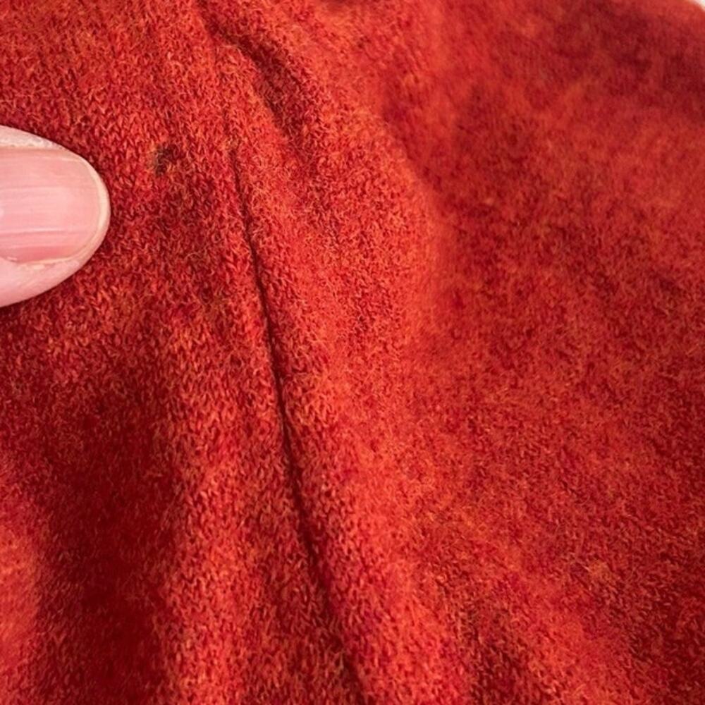 Charlie & Robin Wool Sweater Jacket Anthropologie Orange SZS - Picture 12 of 14